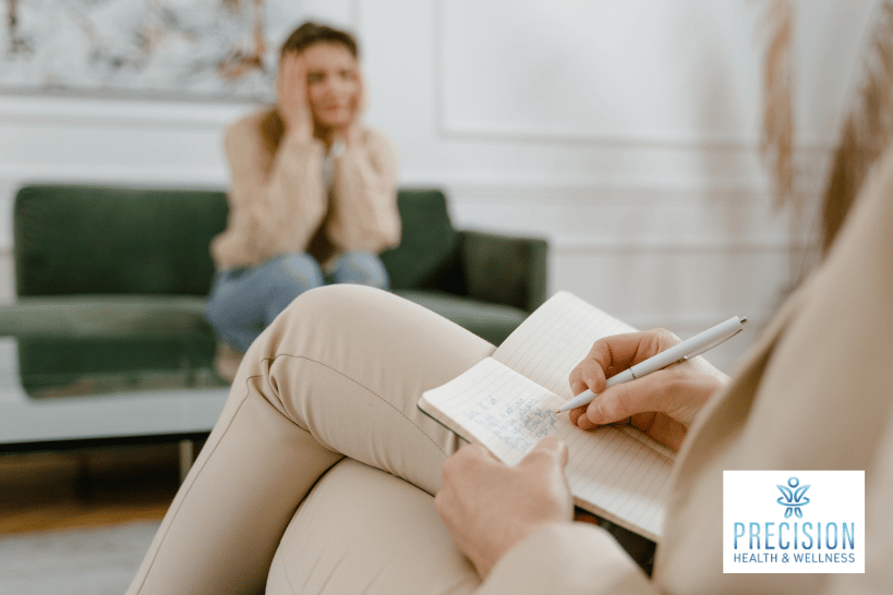 Person experiencing symptoms of hormonal imbalance while on hormone pellet therapy